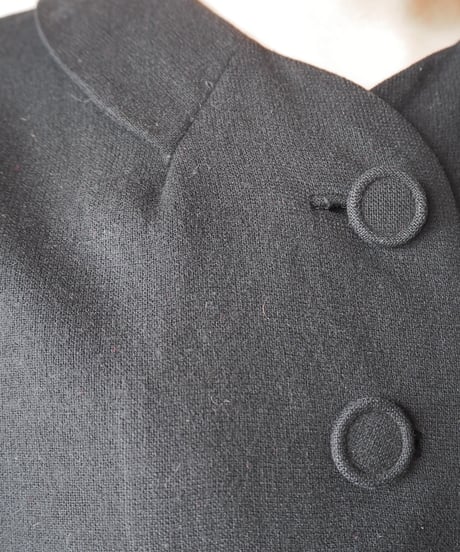 1950's - “Rober Ta Faque ” Dolman Sleeve Peplum Jacket BK