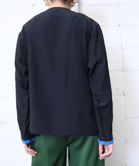 Tricolor Silk Blouse BKBLYE