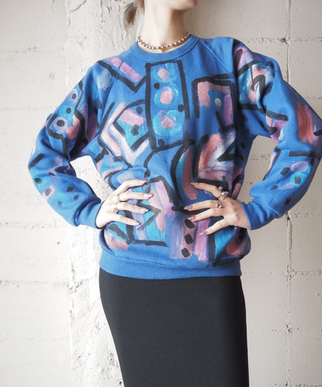 Hand Paint Art Sweat BL