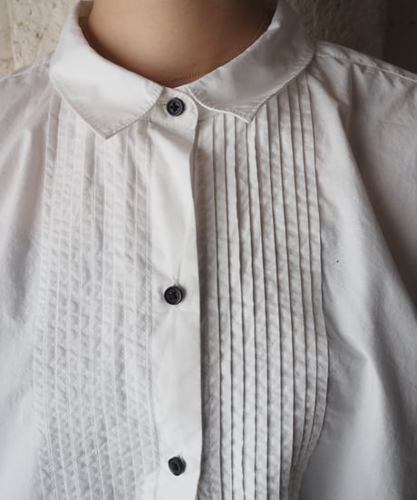 J.CREW Pintuck Cotton Shirt WH