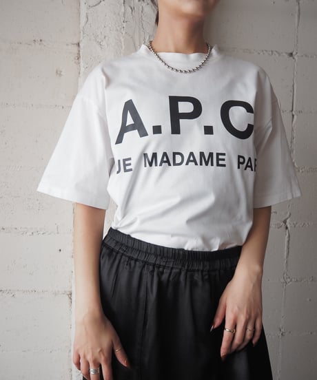 A.P.C. S/S Logo Tee WH