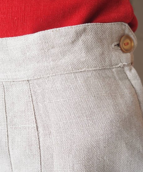 Pleated Linen Skirt BE