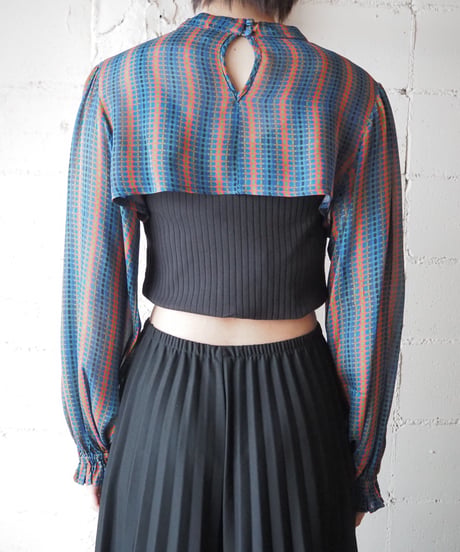 Peekaboo Design Pattern Blouse BLPI