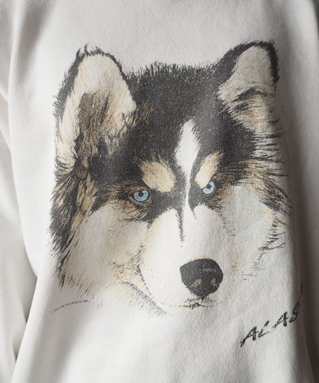 Husky Print Sweat WH