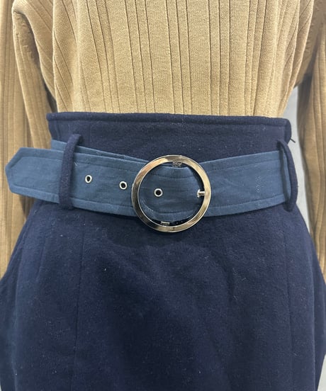 GUESS Belted Wool Mini Skirt NV