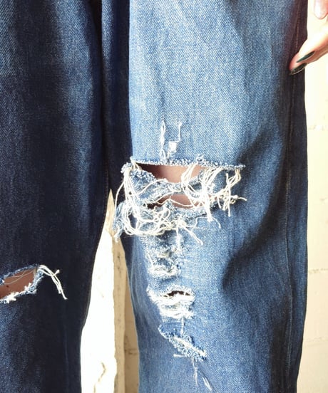 ORFEOMIX Drawstring Crashed Big Denim NV