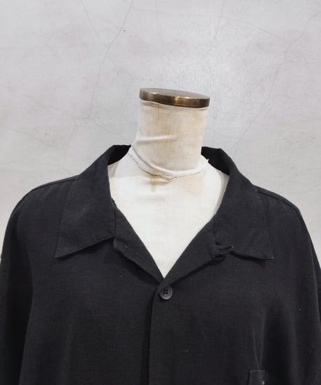 5X Linen Mix Big Shirt BK