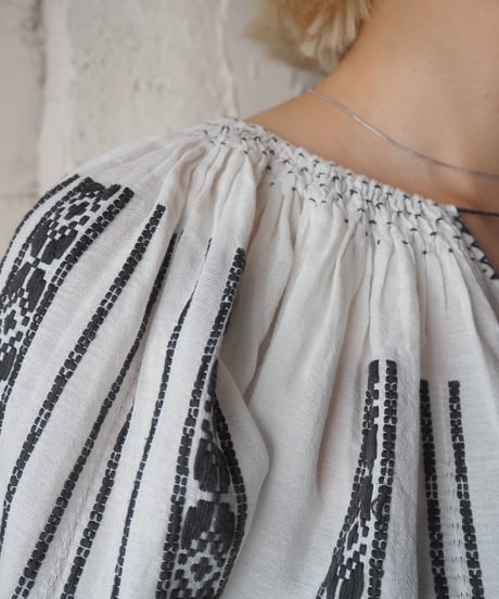 Romanian Hand Embroidered Blouse WHBK