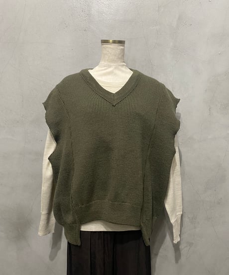 REMAKE 1980's French Army Command Sweater with Arm Warmer KA