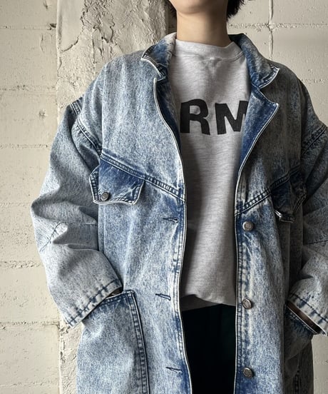 Open Collar Denim Coat LBL
