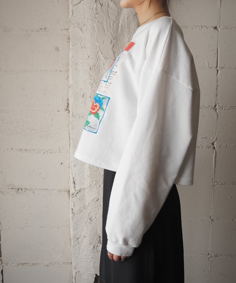 REMAKE Flower Pattern Sweat WH