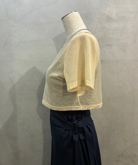 Italy Sheer Cropped Tee BE