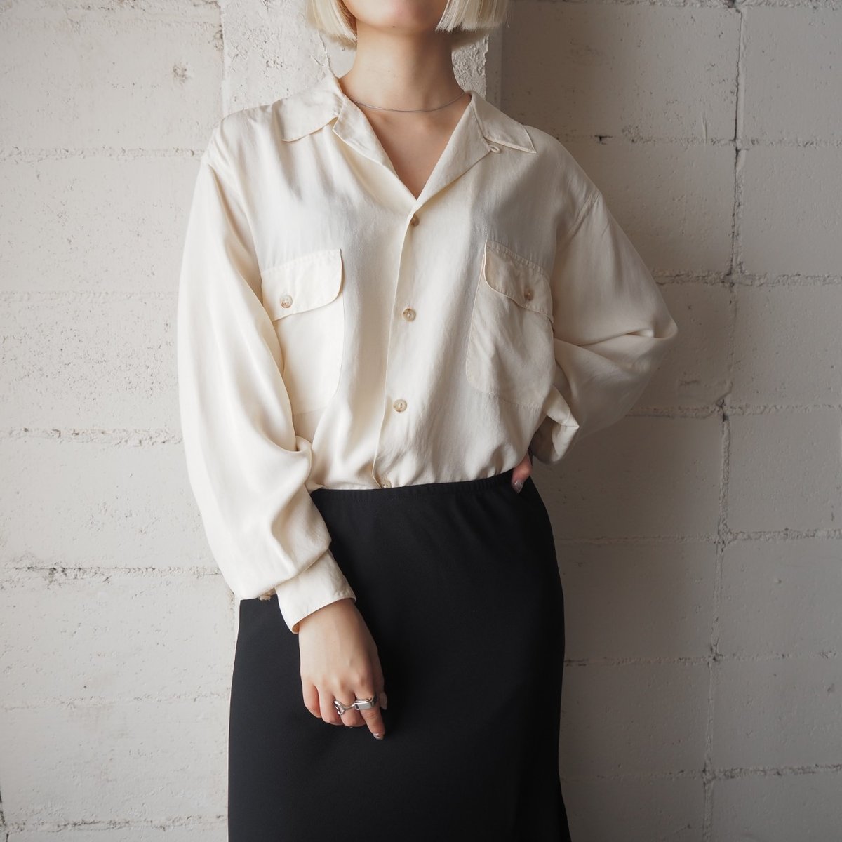 Ralph Lauren Open Collar Silk Shirt IV | Orfeo