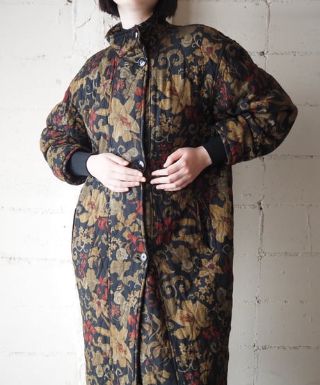 Floral Print Long Coat BKREBE