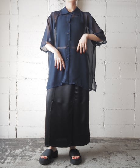 Short Sleeve Sheer Shirt NV