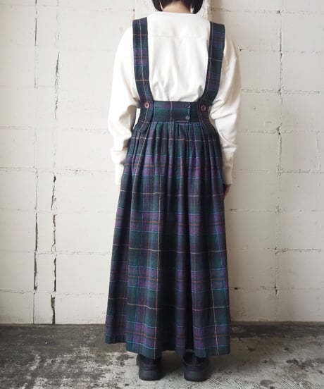 Suspender Check Skirt GNPUR