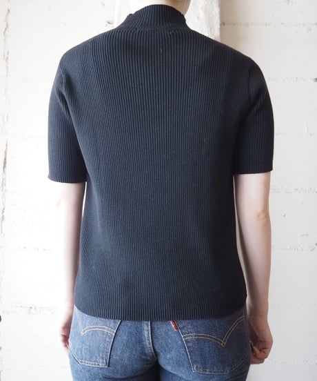 Mock Neck Knit BK