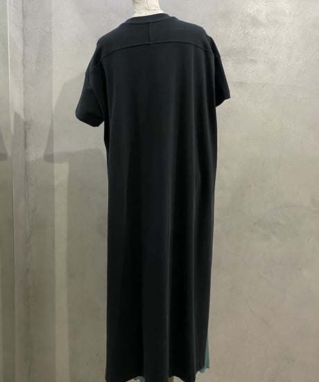 Acne Studios Deep Slit Tee Shirt Dress BK