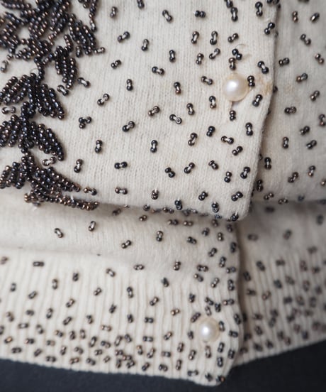 Vintage Beads Embroidery Cardigan IV