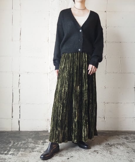 Velvet Pleated Skirt  GN