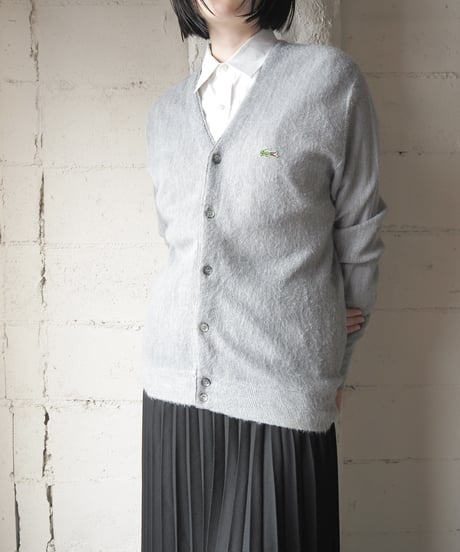LACOSTE Vneck Cardigan LGR