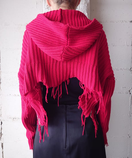 Side Zip Crashed Knit RE