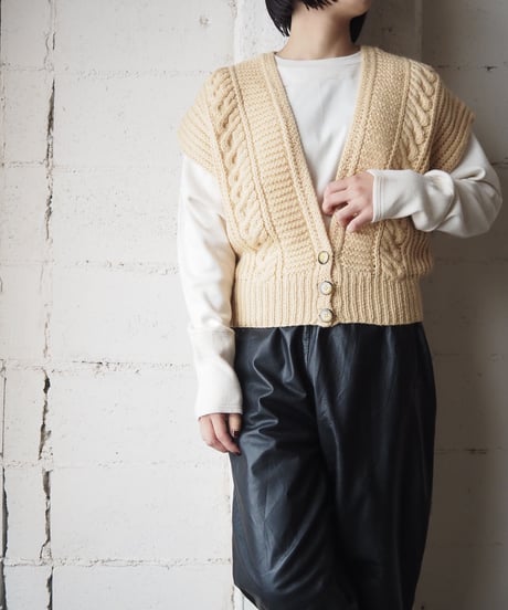 Front Button Knit Vest IV