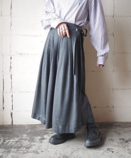 tricot COMME des GARÇONS Wrap Pleated Skirt GR