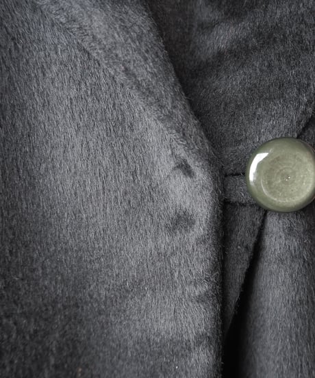 1950-60's Vintage HOCKANUM Shawl Collar Coat BK