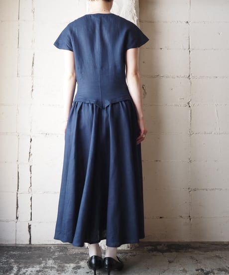 French Sleeve Linen Dress NV