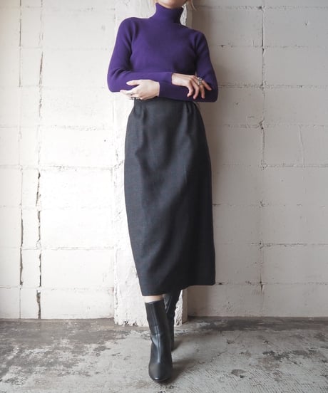 Check Pattern Tight Skirt DGR