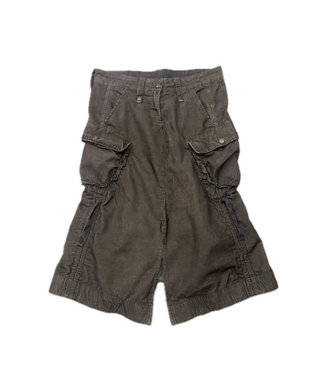MARITHE FRANÇOIS GIRBAUD Corduroy Belted Skirt BR