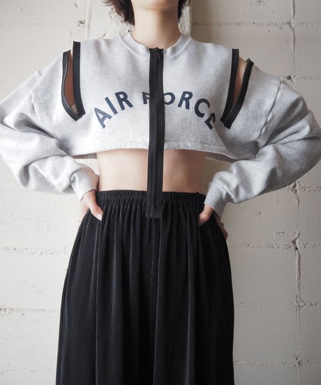 ORFEOMIX Zip Design Short Sweat GRBK
