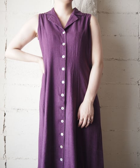 Open Collar N/S Dress PUR