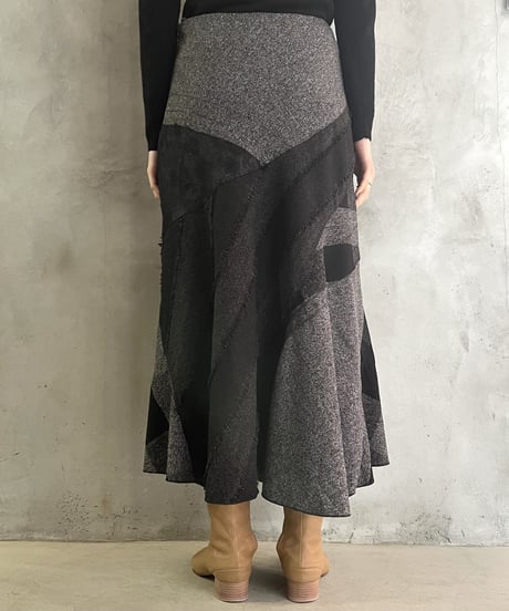 Patchwork Mermaid Skirt GRBK