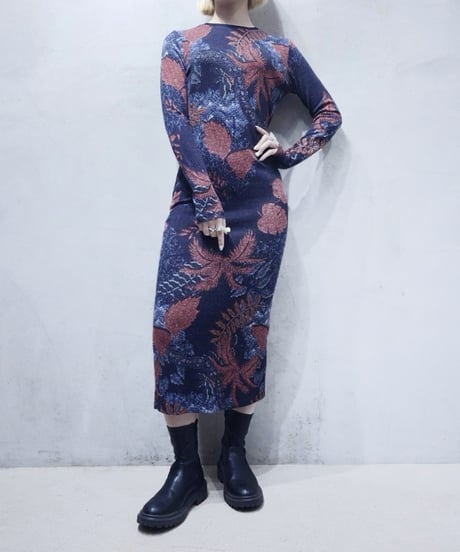 Desigual Botanical Pattern Dress NVRE