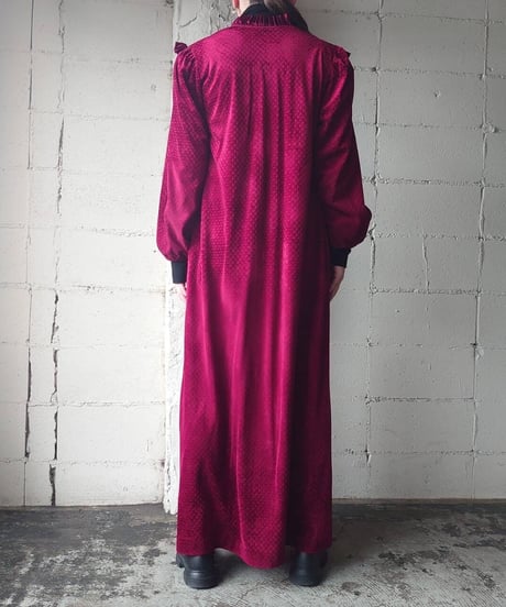 Frilled Velour Dress WRE