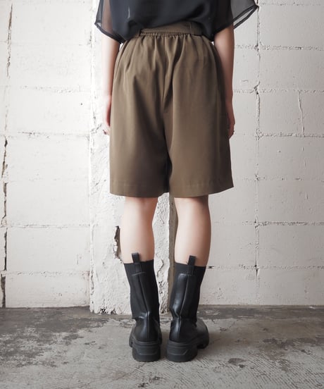 Belted Tuck Shorts KA