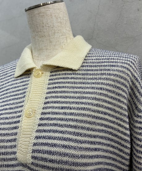 S/S Border Polo Knit IVNV