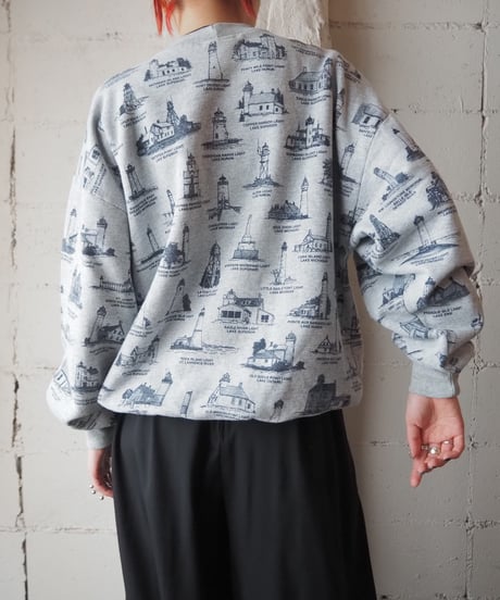 Light Lake Print Sweat GRNV
