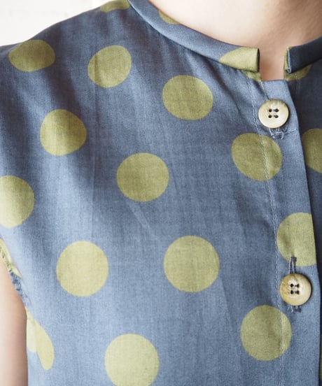 1960~70's Sleeveless Dot Blouse  GRKA
