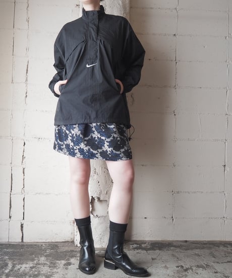 1990's NIKE Half Zip Nylon Jacket BK