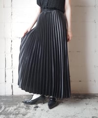 Satin Pleated Skirt BK