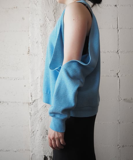 REMAKE Cutout Shoulder Sweat LBL