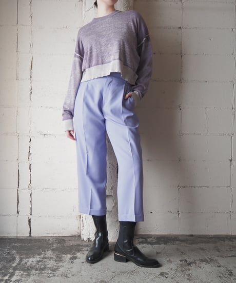 DIESEL Sustainable Textured Cropped Knit PURWH