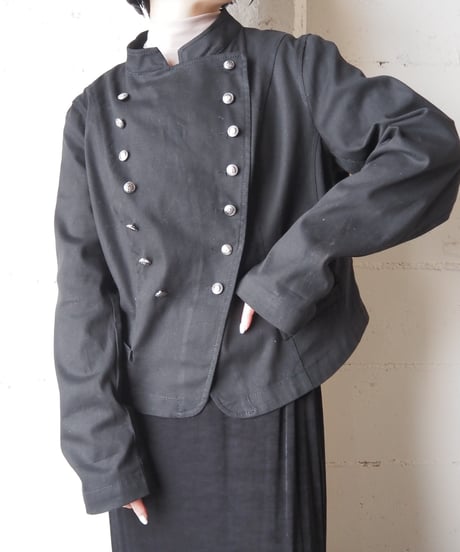 Double Breasted Many Button Jacket BK