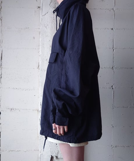 Wide Silhouette Anorak Jacket  BK