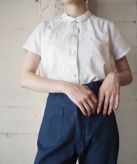 1960's EURO Embroidery Blouse WH