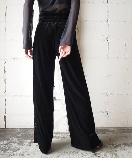 Shadow Stripe Velour Pants BK