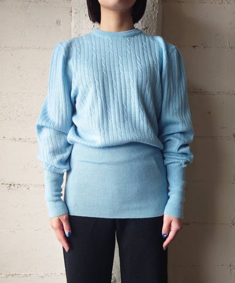 Long Rib Cable Sweater LBL
